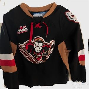 Chl Reebok Calgary hitmens small youth jersey